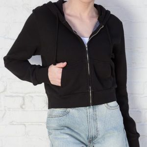 Cropped zip-up hoodie from Brandy Melville.